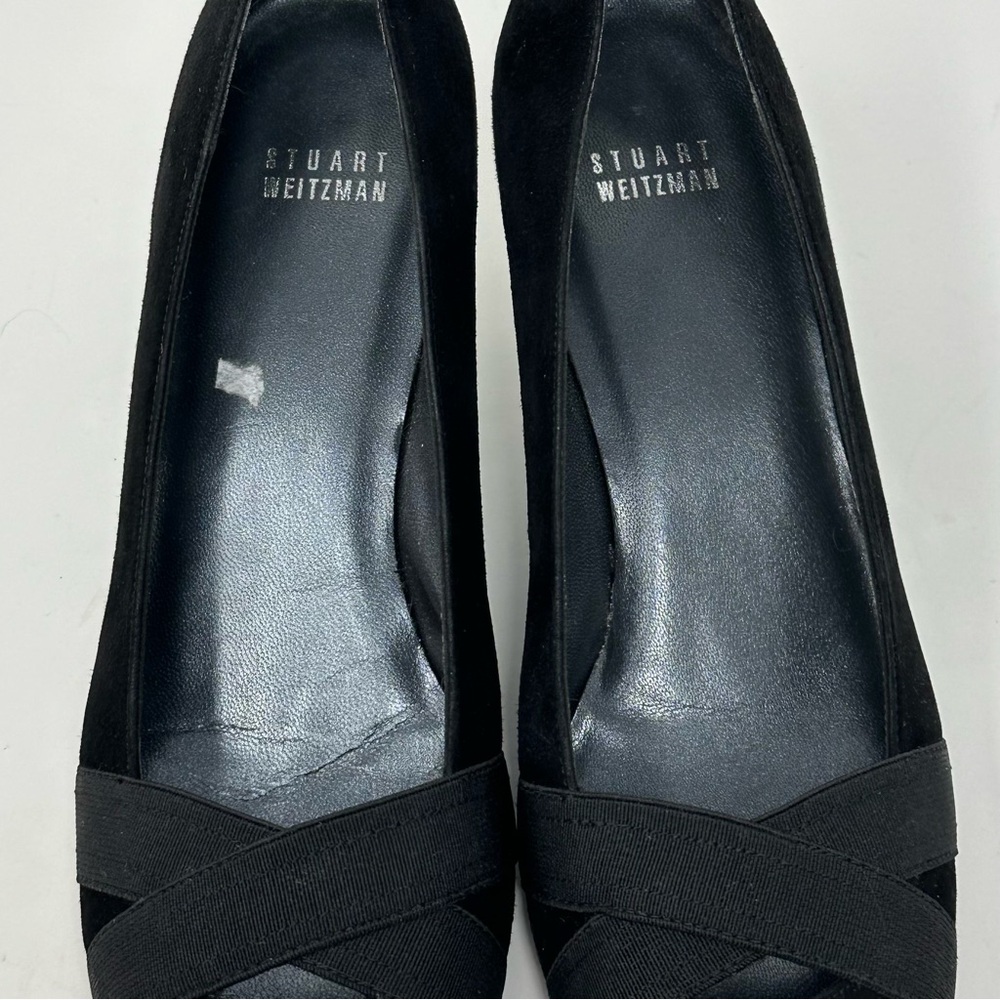Stuart Weitzman 8.5 Narrow Width Black Suede Poin… - image 5